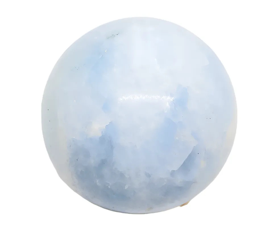 190G Blue Calcite Crystal Sphere