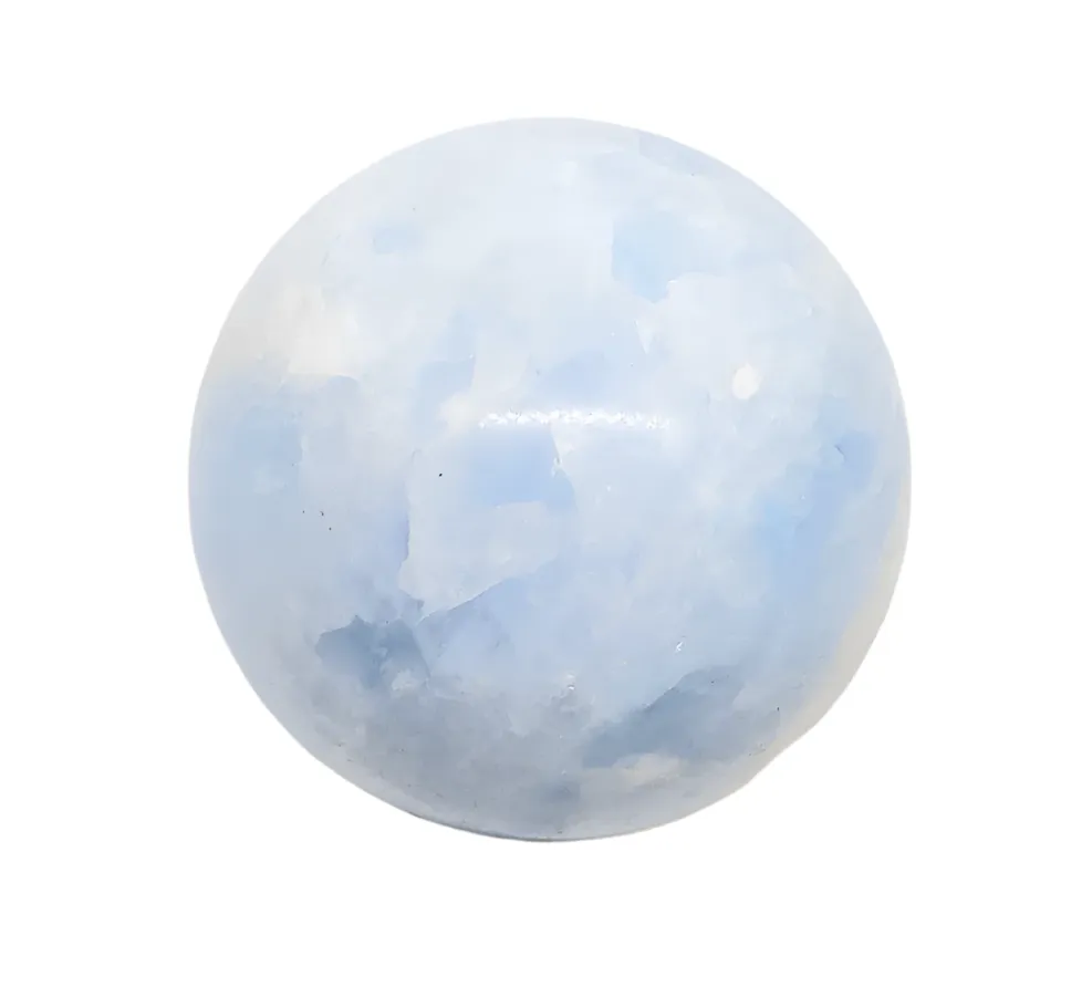 190G Blue Calcite Crystal Sphere