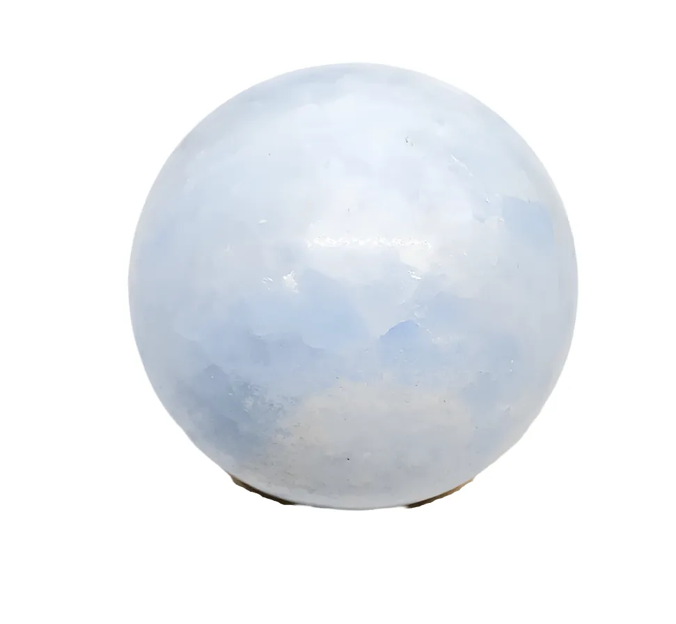 190G Blue Calcite Crystal Sphere