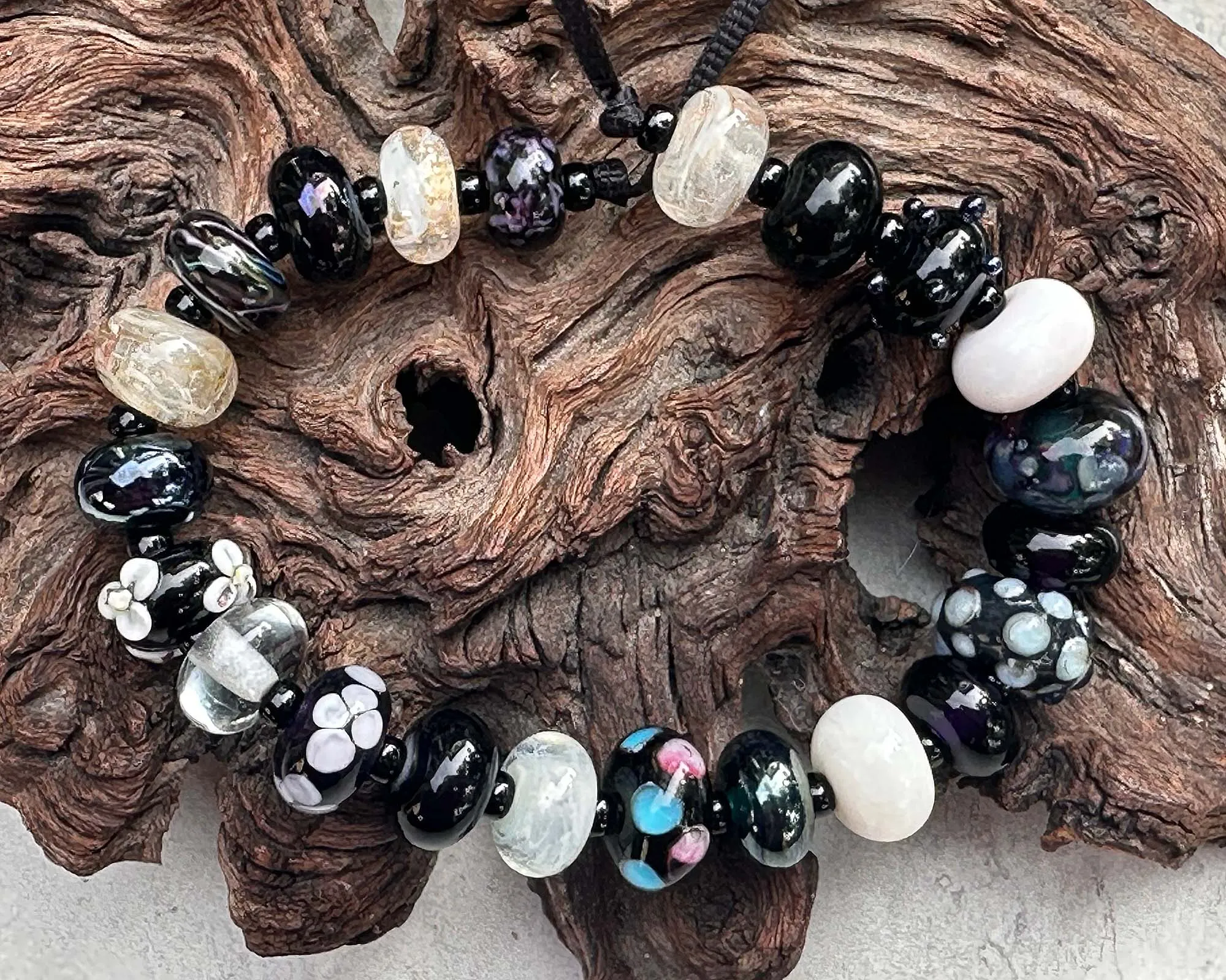 22 Black Orphans Lampwork Beads Set SRA