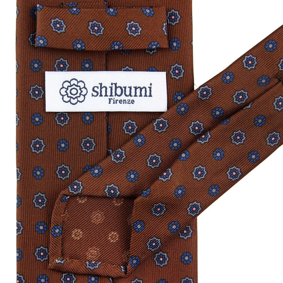 Anniversary Collection - Floral Printed Silk Tie - Beech