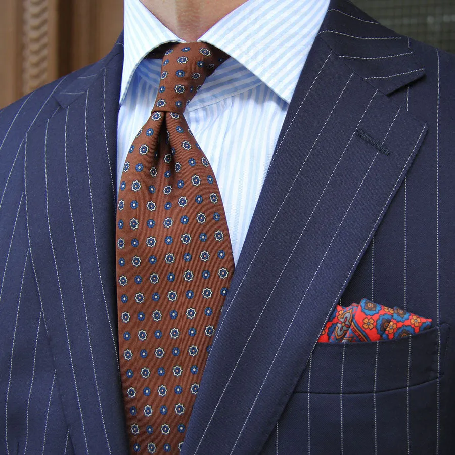 Anniversary Collection - Floral Printed Silk Tie - Beech