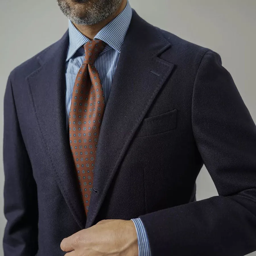 Anniversary Collection - Floral Printed Silk Tie - Beech