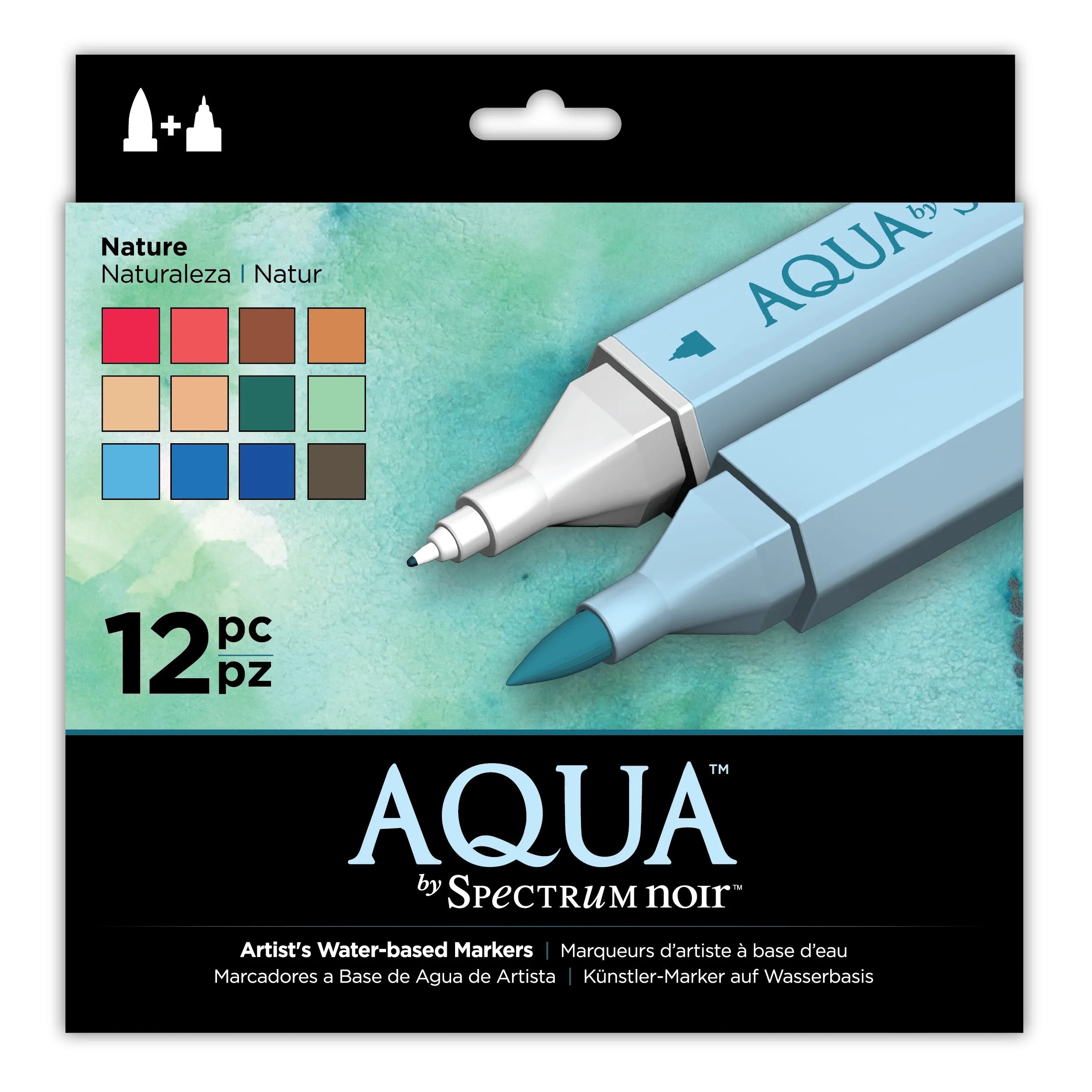 Aqua Markers By Spectrum Noir 12 Pack