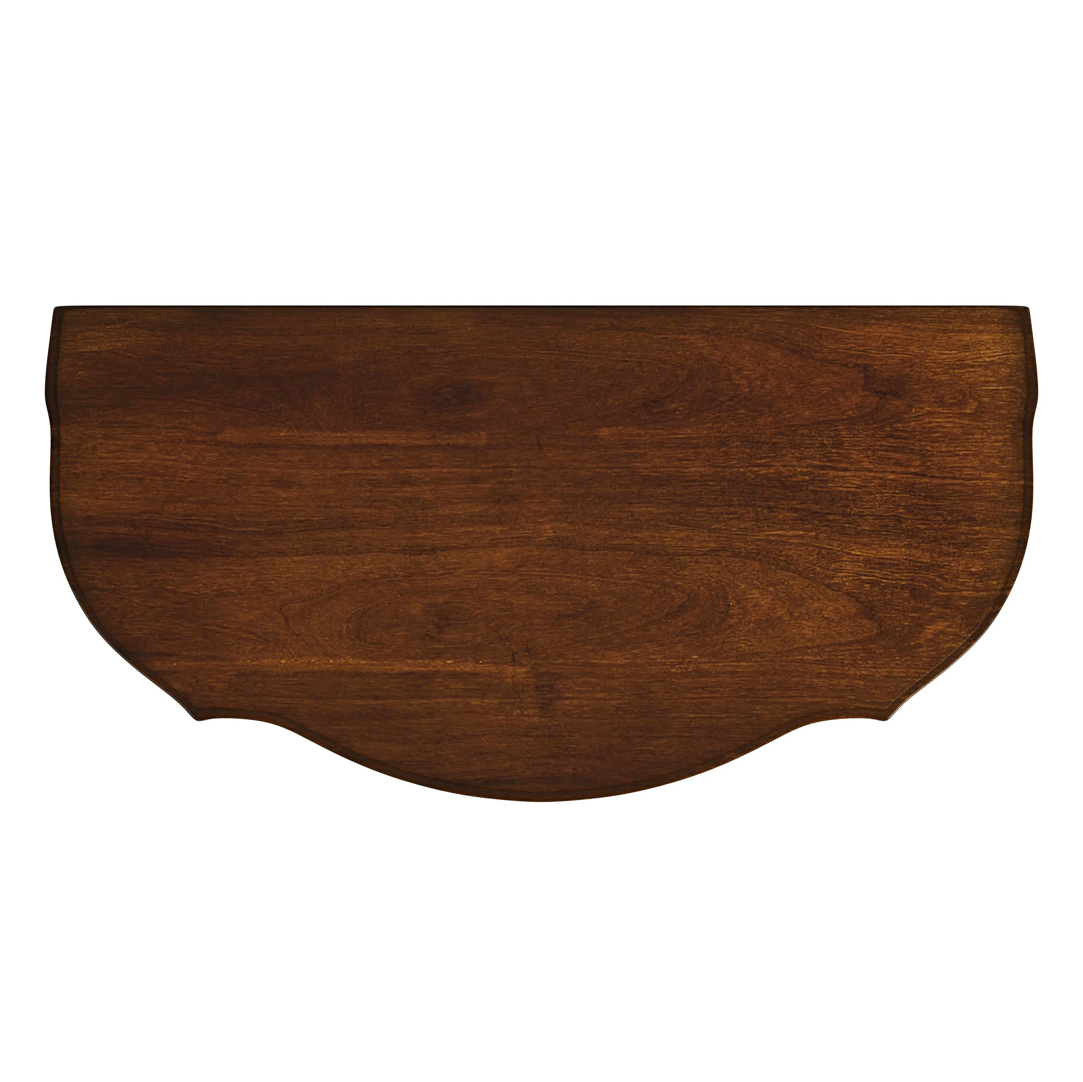Ashby Demilune Console Table with Storage in Antique Cherry  2101011