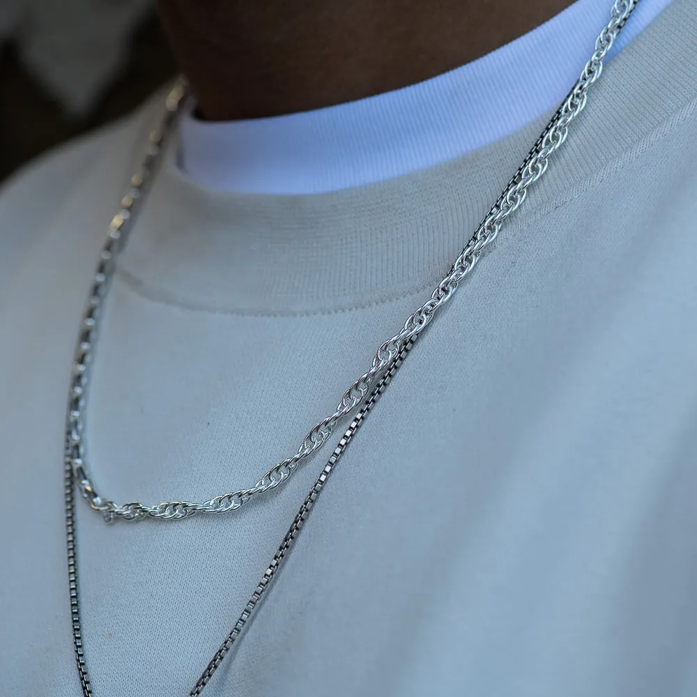 Bonnie & Clyde men's gold necklace