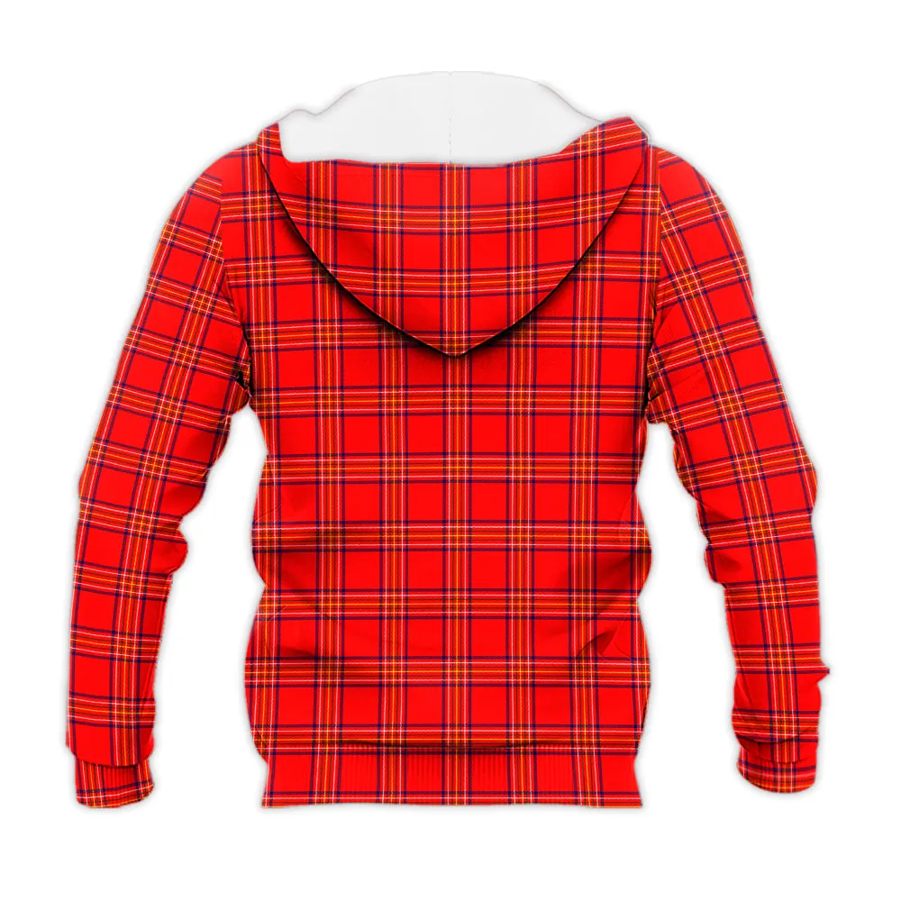 Burnett Modern Tartan Knitted Hoodie