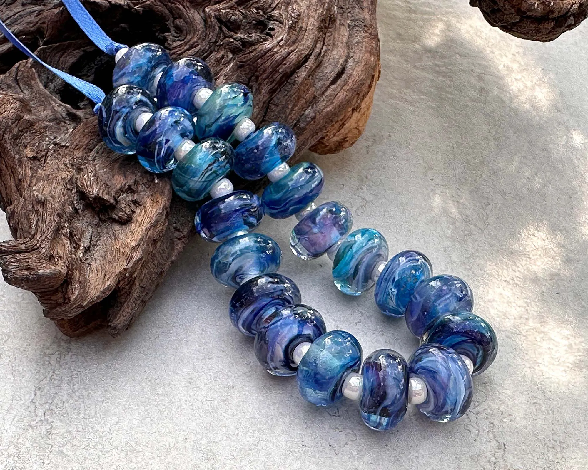 Caribbean Cove Lampwork Beads Set SRA Made to Order