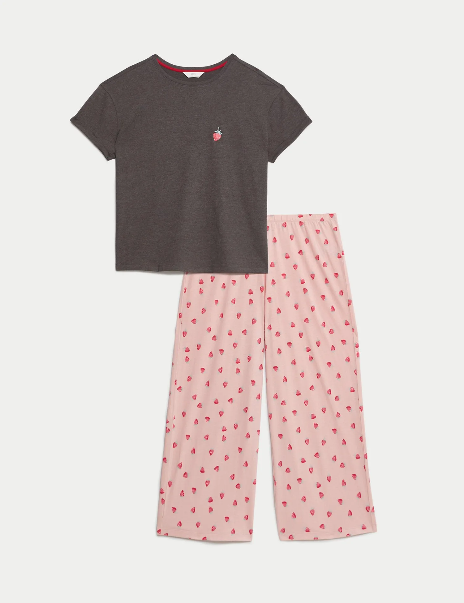 Cotton Rich Printed Cropped Pyjama Set