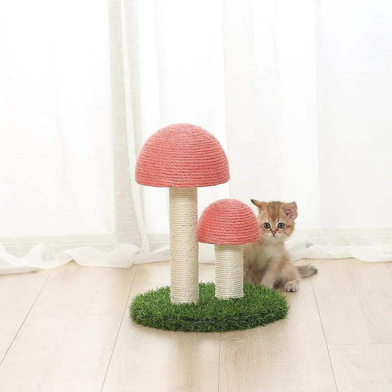 Durable Sisal Mushroom Cat Scratcher
