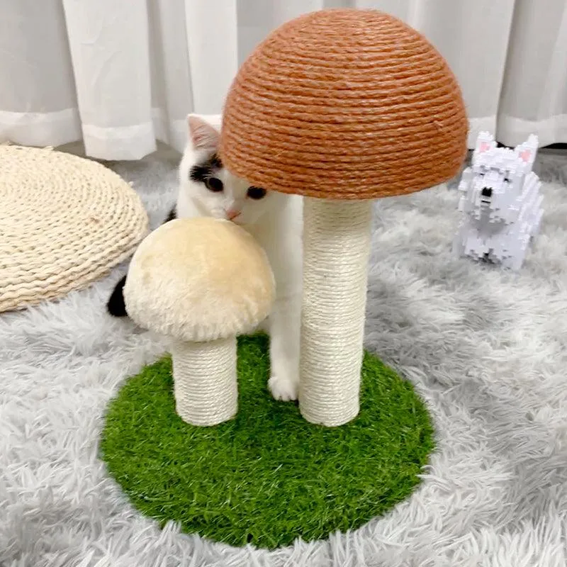 Durable Sisal Mushroom Cat Scratcher