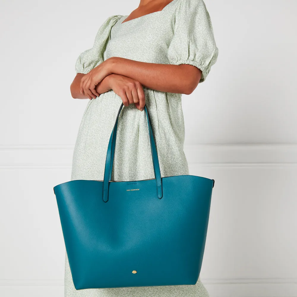 EMERALD LEATHER LARGE IVY TOTE BAG
