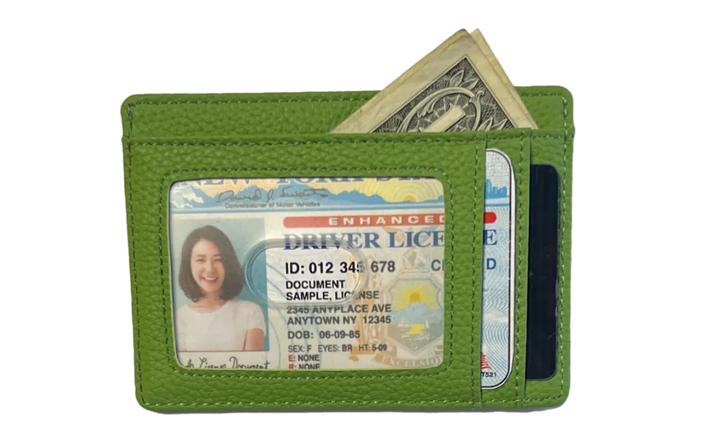 Faux Leather Wallet - Kiwi