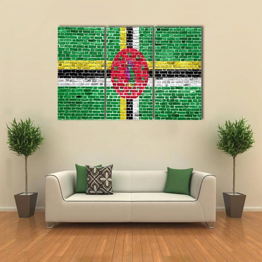 Flag Of Dominica Canvas Wall Art