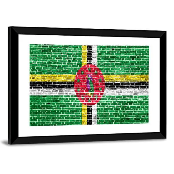 Flag Of Dominica Canvas Wall Art