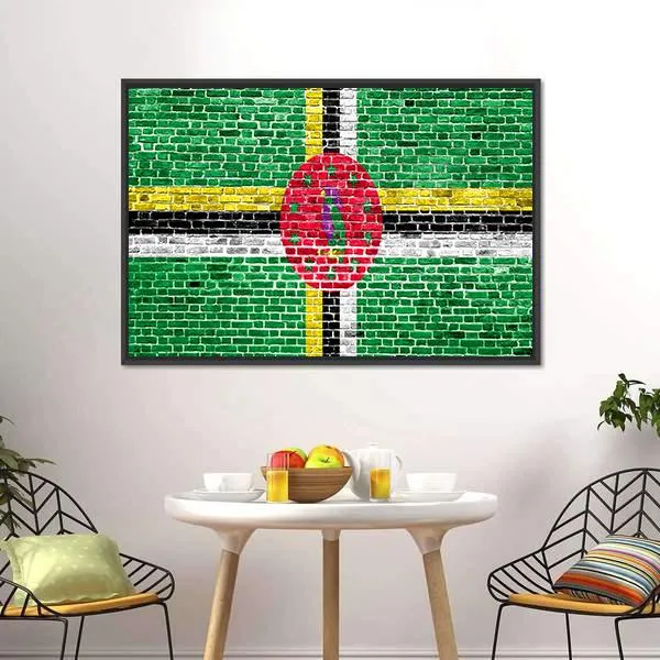 Flag Of Dominica Canvas Wall Art