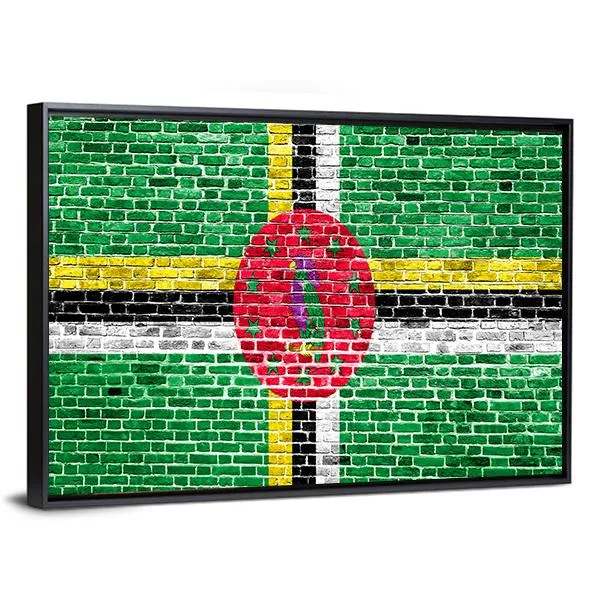 Flag Of Dominica Canvas Wall Art
