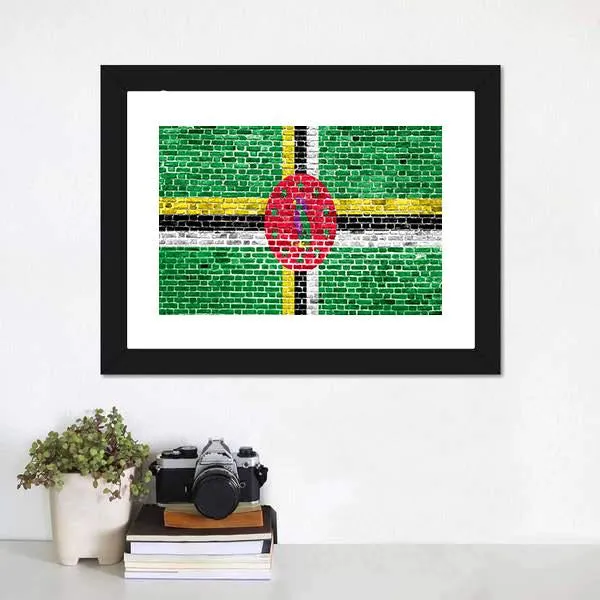 Flag Of Dominica Canvas Wall Art
