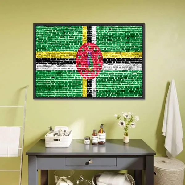 Flag Of Dominica Canvas Wall Art