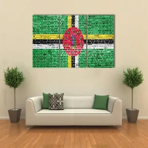 Flag Of Dominica Canvas Wall Art