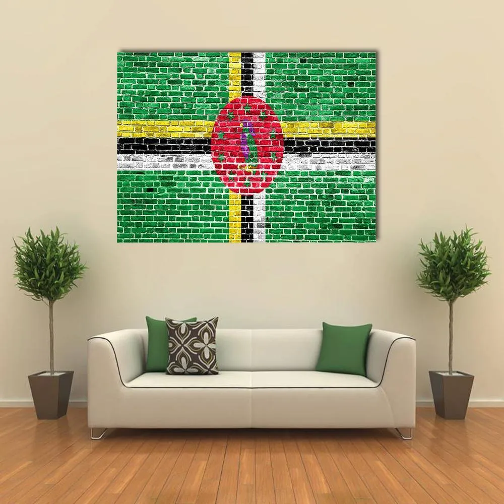 Flag Of Dominica Canvas Wall Art