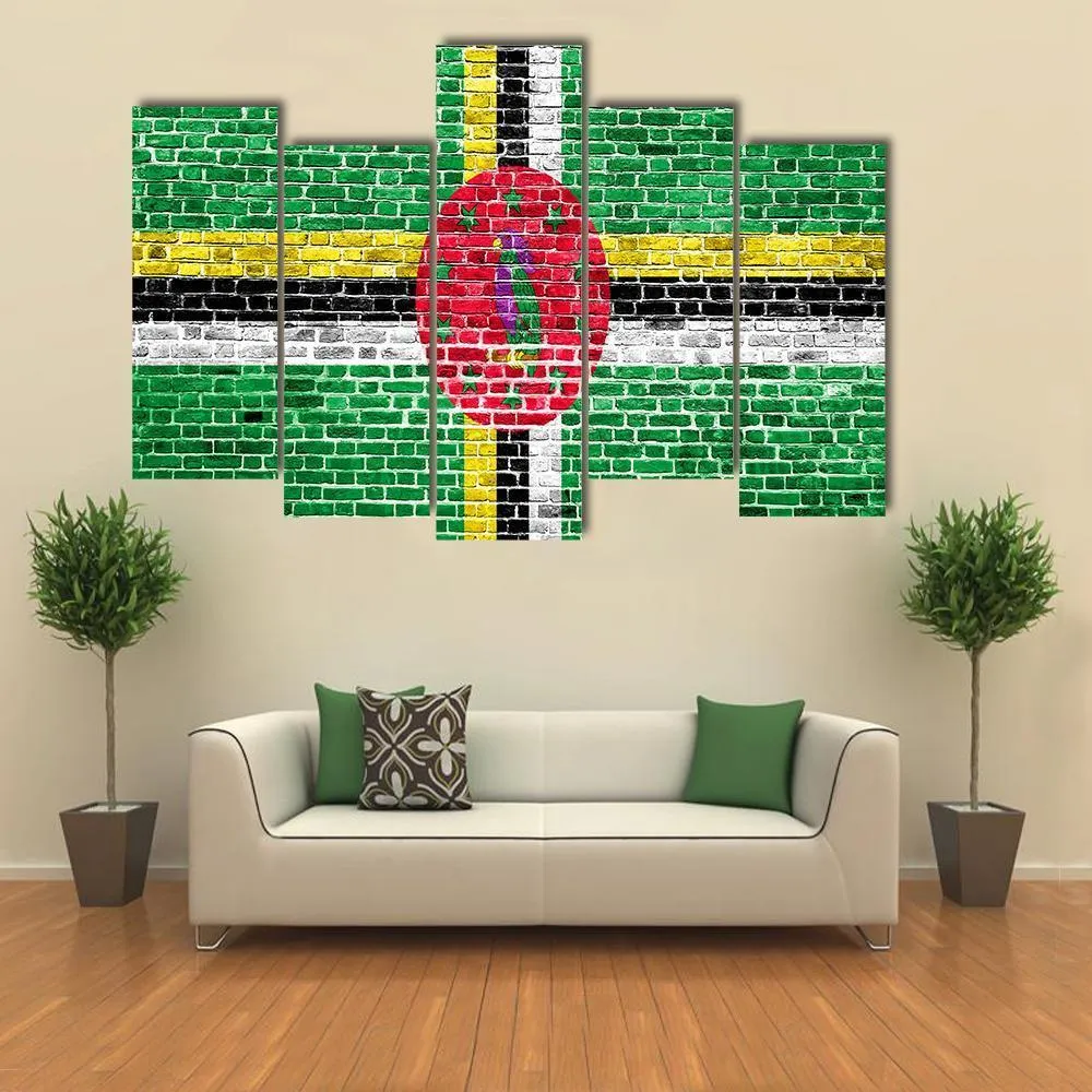 Flag Of Dominica Canvas Wall Art