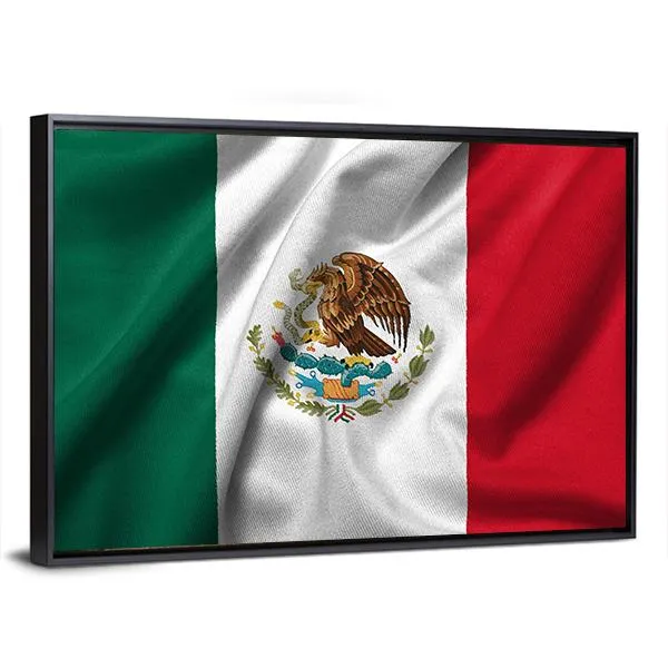 Flag Of Mexico Canvas Wall Art