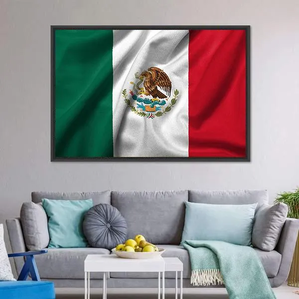 Flag Of Mexico Canvas Wall Art