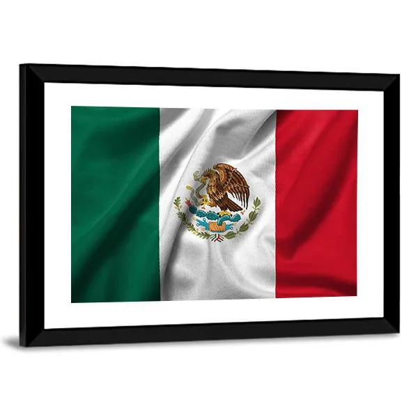 Flag Of Mexico Canvas Wall Art