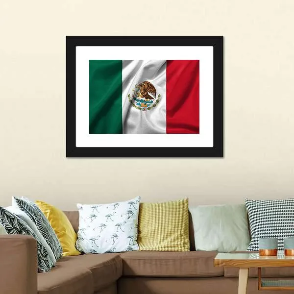 Flag Of Mexico Canvas Wall Art