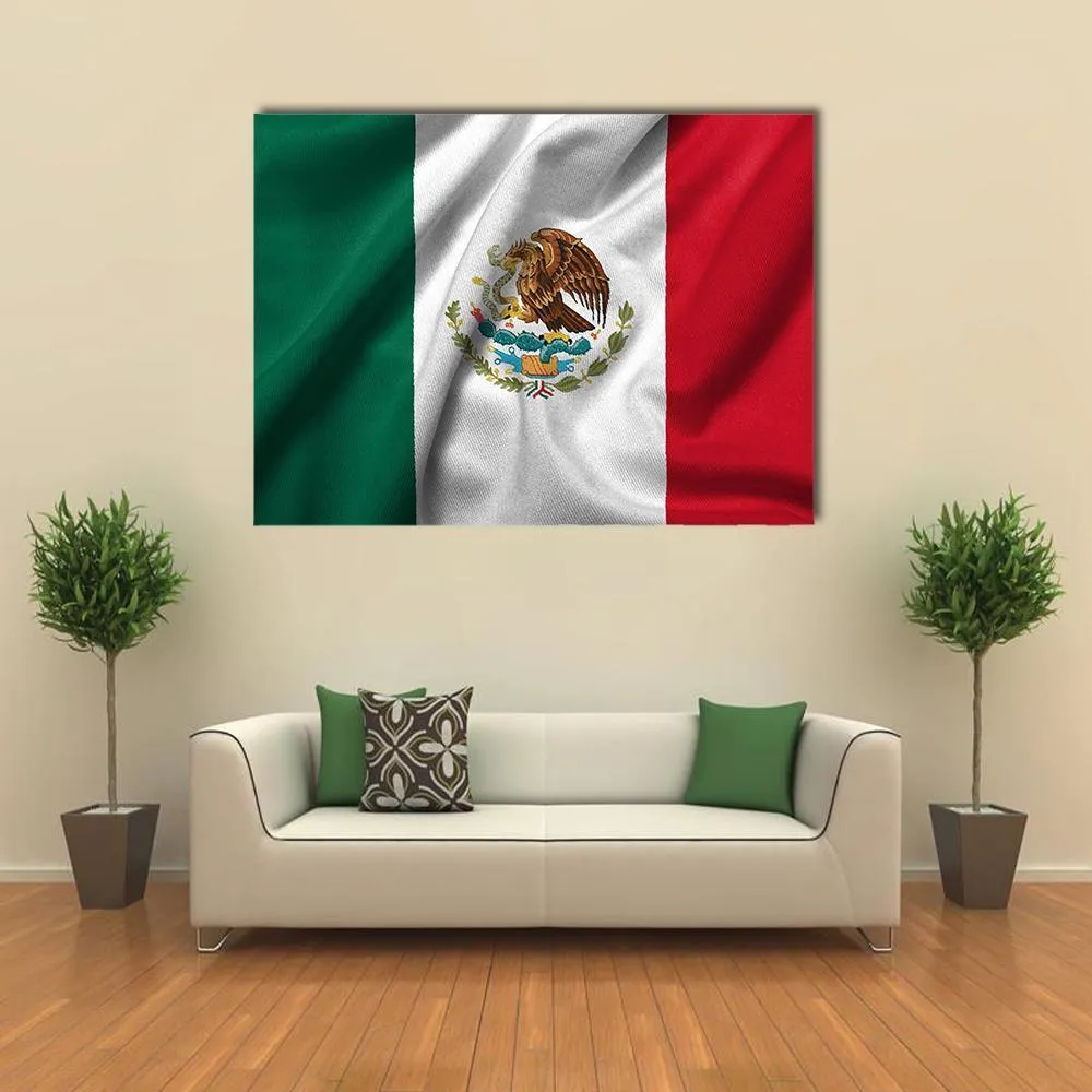 Flag Of Mexico Canvas Wall Art