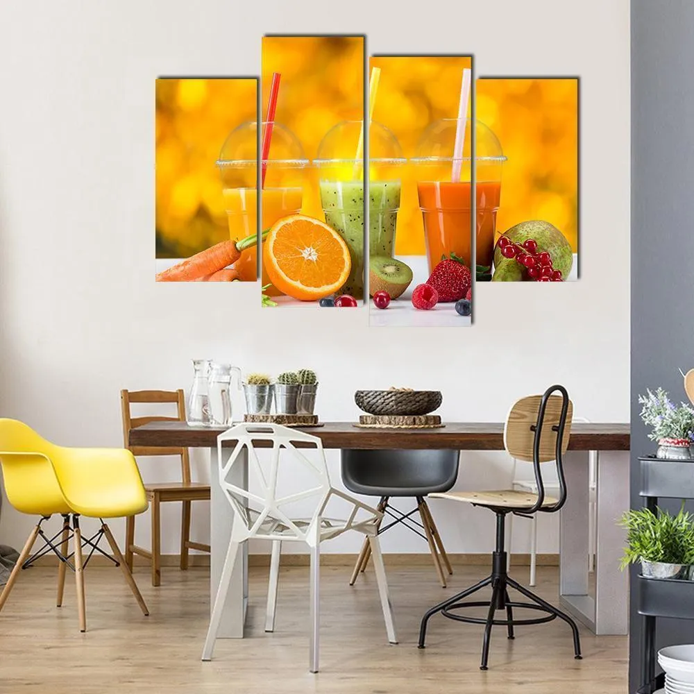 Fresh Juice Mix Fruit Canvas Wall Art