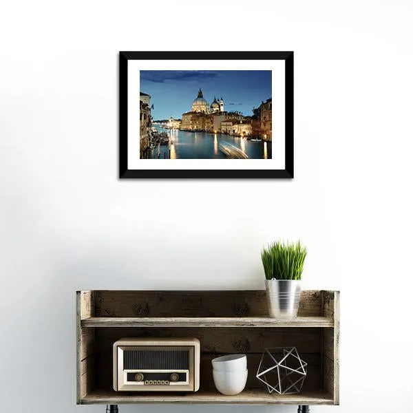 Grand Canal & Basilica  Italy Canvas Wall Art