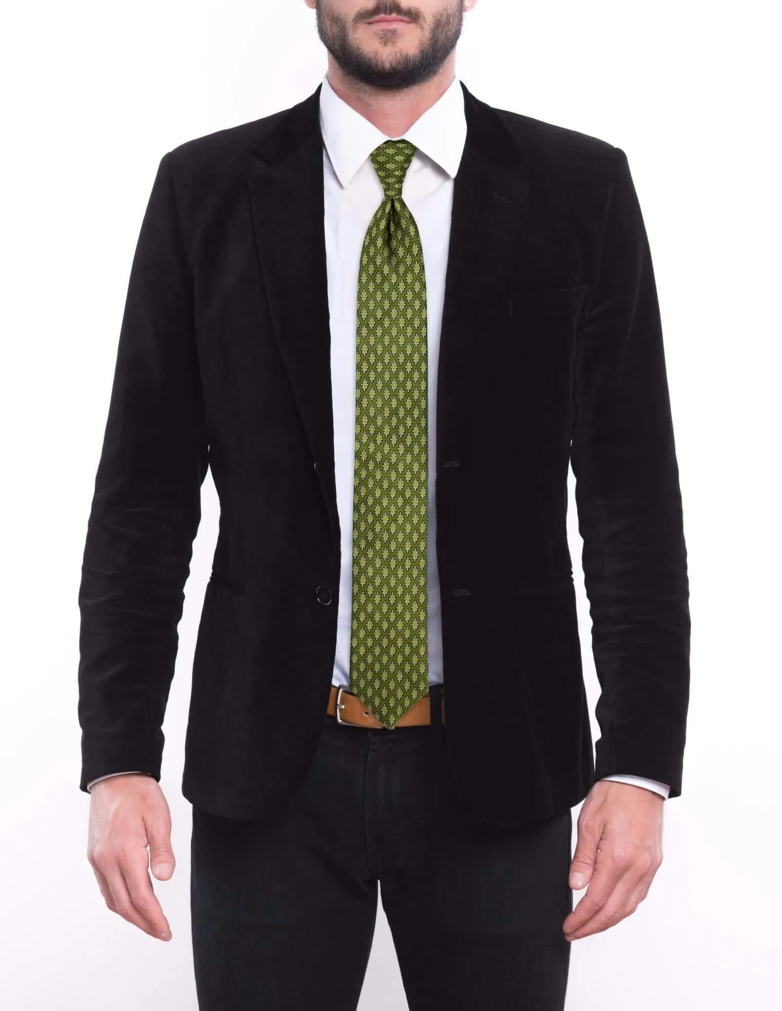 Green Daisy Tie