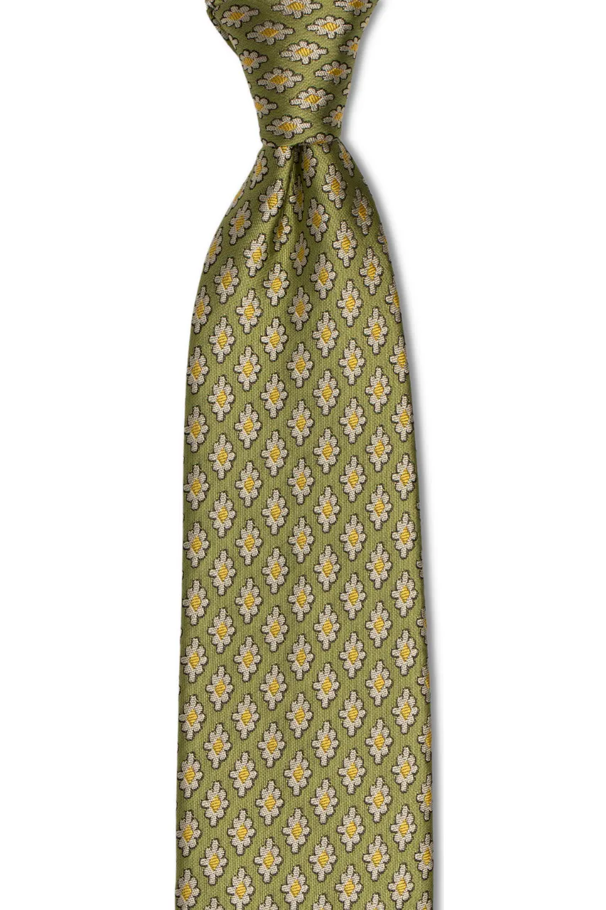 Green Daisy Tie