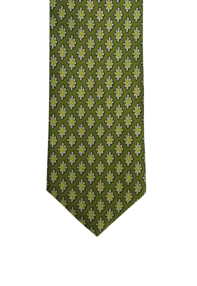 Green Daisy Tie