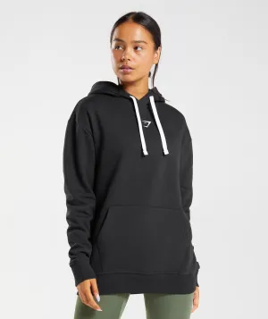 Gymshark Fraction Hoodie - Black/White