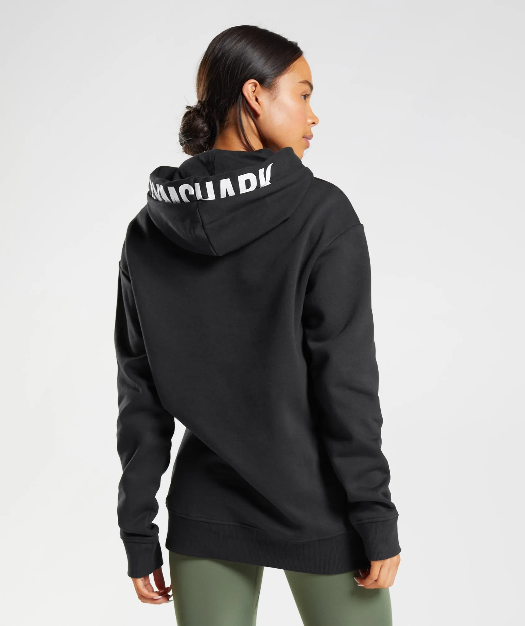 Gymshark Fraction Hoodie - Black/White
