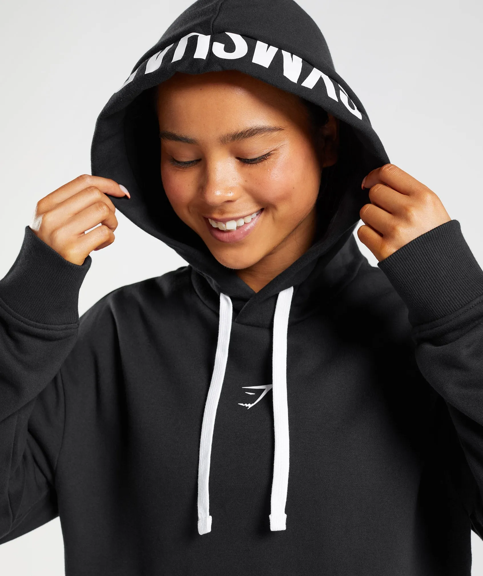 Gymshark Fraction Hoodie - Black/White
