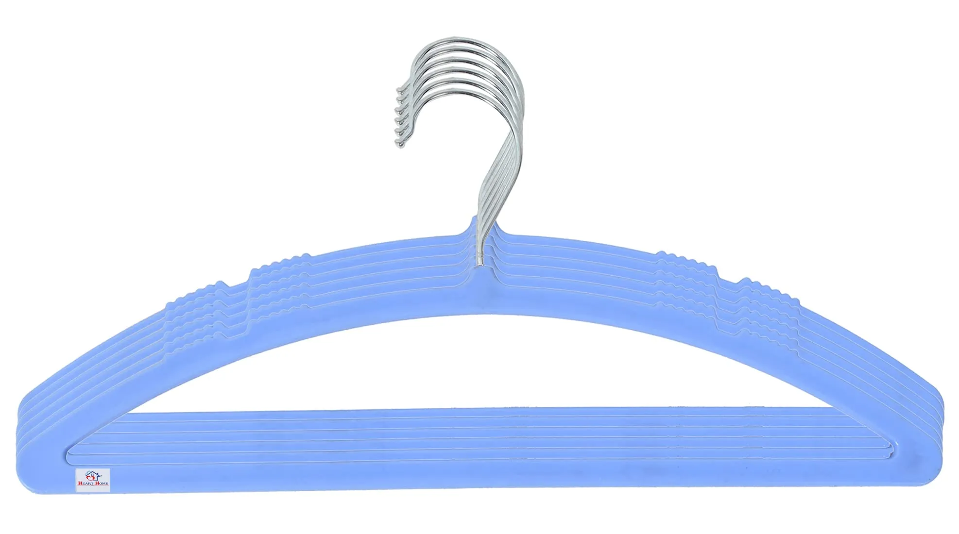 Heart Home 12 Pieces Plastic Baby Hanger (Blue)-HS43HEARTH25704