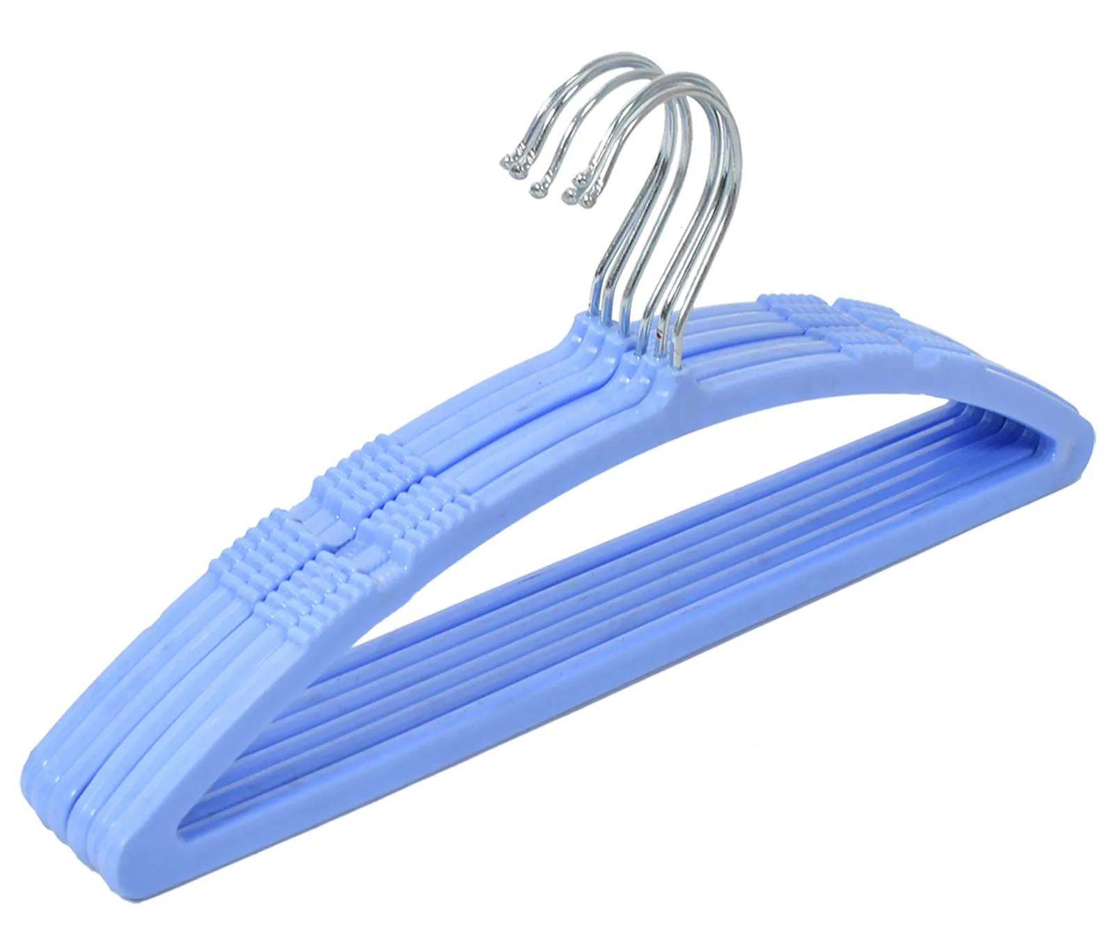 Heart Home 12 Pieces Plastic Baby Hanger (Blue)-HS43HEARTH25704
