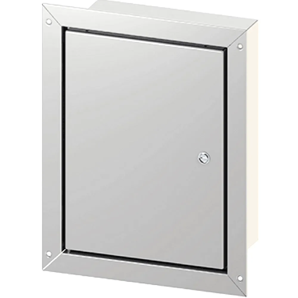 Hoffman 30 x 24 x 8" Light Gray Steel Flush-Mount NEMA 4/12 Enclosure CFM30248LG