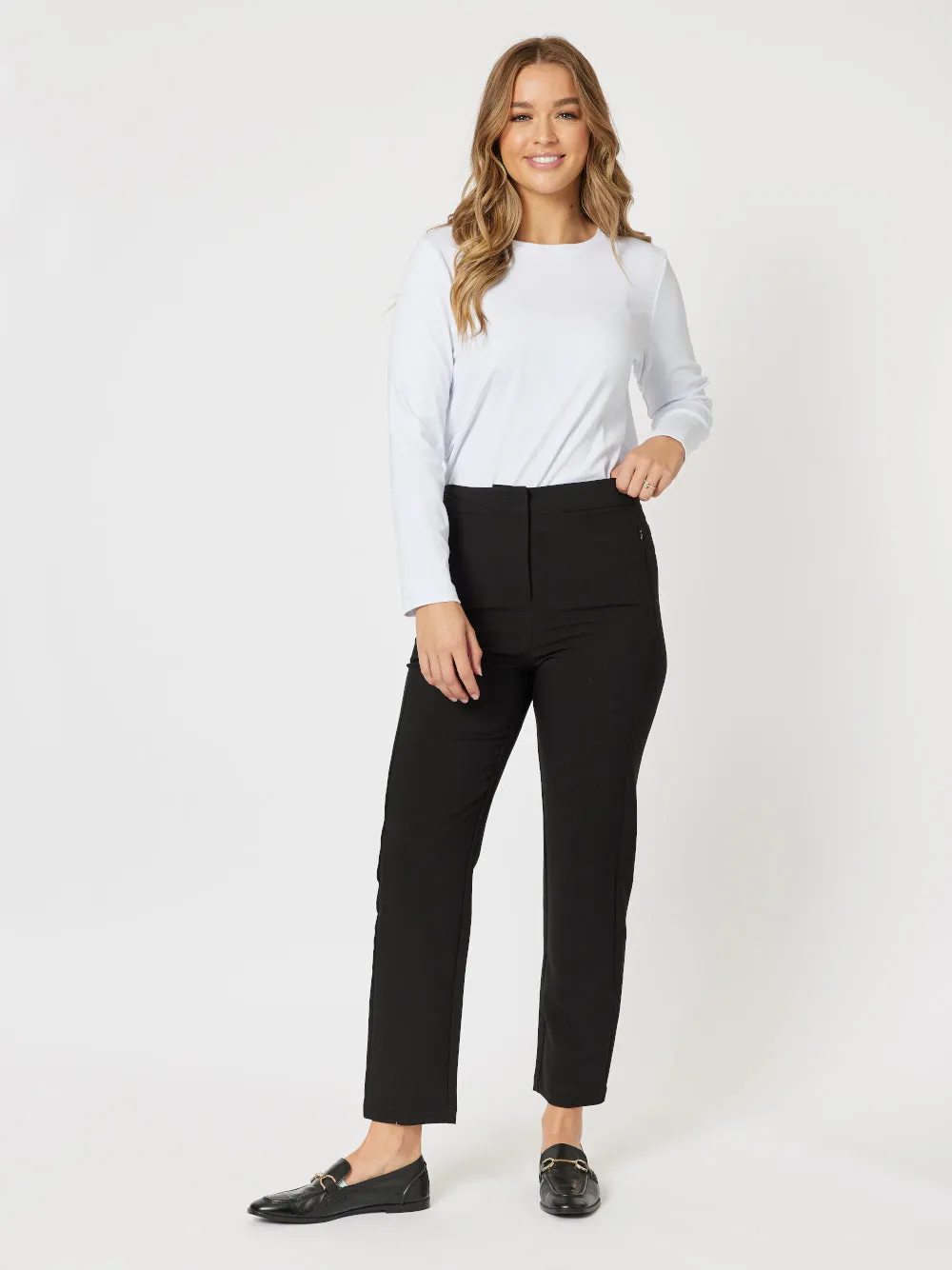 Lauren Slim Leg Pant - Black