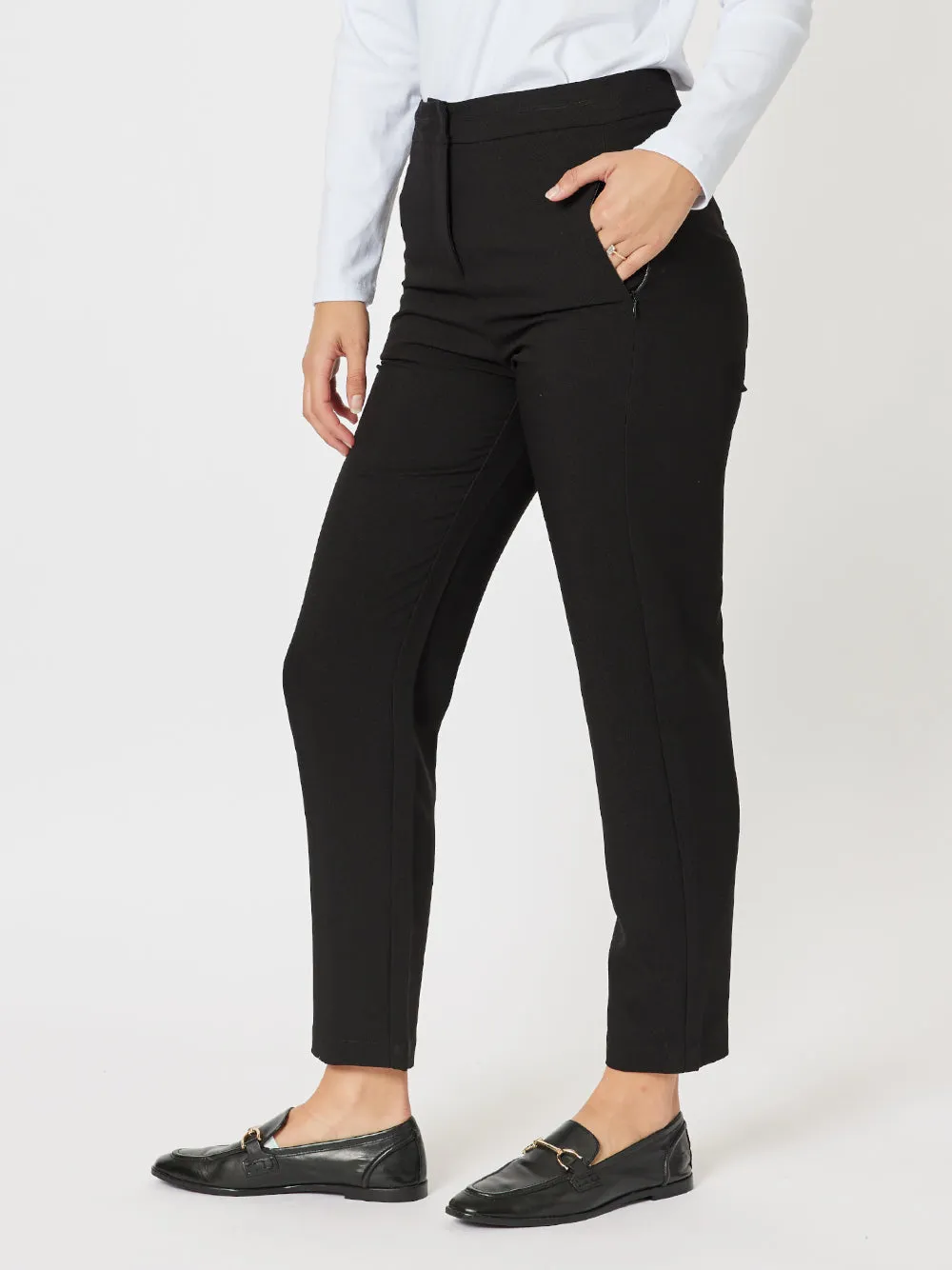 Lauren Slim Leg Pant - Black