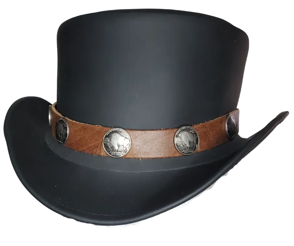 Leather Top Hat
