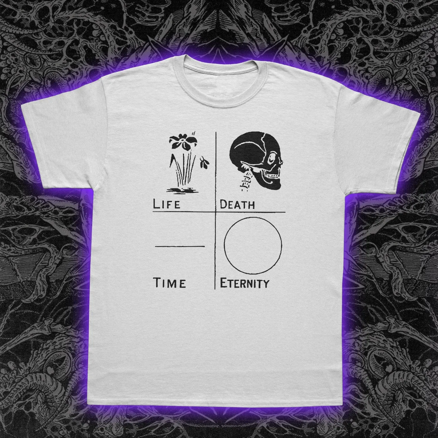 Life Death Time Eternity Slim Fit Tee