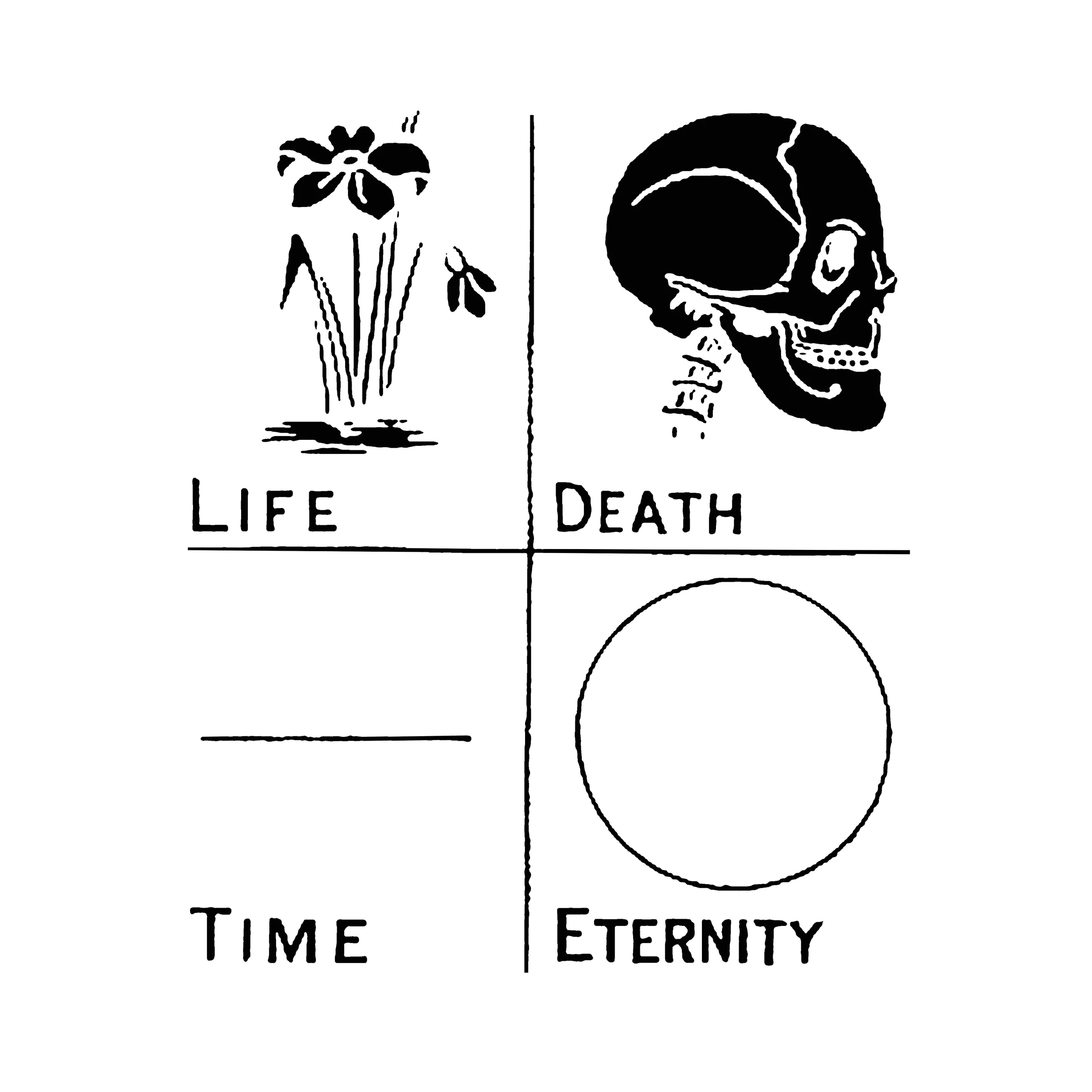 Life Death Time Eternity Slim Fit Tee