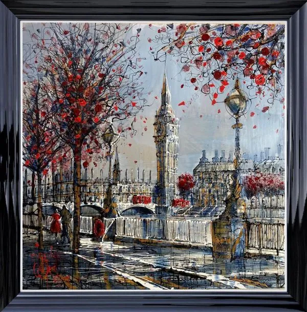 London Stroll Original on Aluminium by Nigel Cooke SOLD