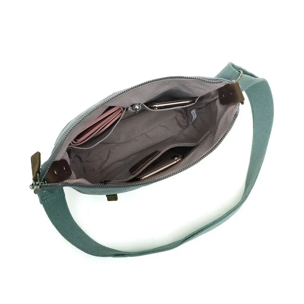 Medium Canvas Should Bag with Leather Trim
