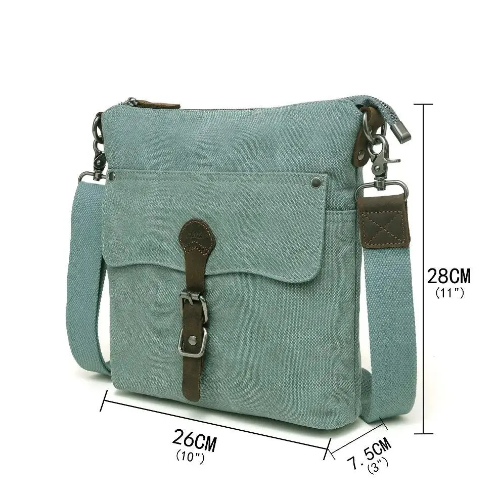 Medium Canvas Should Bag with Leather Trim